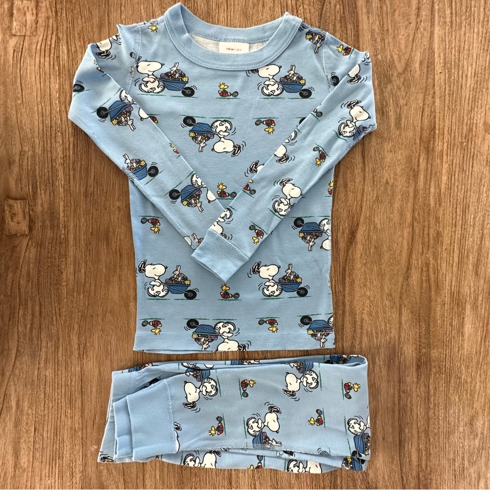 Snoopy and Woodstock Easter Egg Long Johns